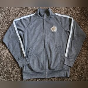 Game Of Thrones HBO House Stark Grey Zip Up Polyester Track Jacket Men's M